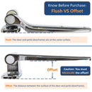 Kason 1245 Reversible Cam-Rise Walk-In Hinge Flush vs Offset