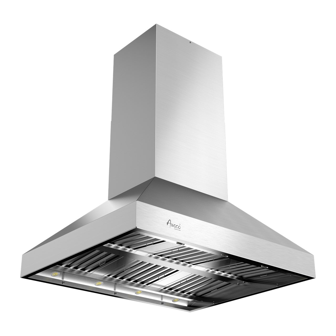 RH-IS-H48 BBQ Outdoor Range Hood, 16 Gauge Stainless Steel, island mount range hood with 2000 CFM