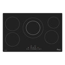 Awoco Ceramic Cooktop, Electric Stove with Burners with hard wire, 9 Power Levels Digital Timer Child Lock, Residual Heat Indicator, Automatic Shut-Off Easy Clean Touch Panel, 220-240V