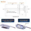 Kason 481-A Inside Release Handle, Kason 481-56-4 Inside Release Handle