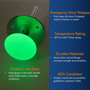 Kason 481-A Inside Release Handle, Glow in Dark