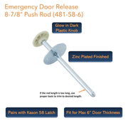 Kason 481-C Inside Release Handle, Kason 481-58-6 Emergency Door Release