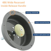 Kason 486C Inside Release Handle, Plastic Recessed Housing