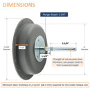 Kason 486D Inside Release Handle, Kason 486D-400 Dimensions
