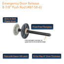 Kason 487-C Inside Release Handle, Kason 487-58-6 Emergency Door Release