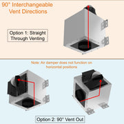RH-IT06-CR Ceiling Mount Range Hood Split Insert with Interchangeable vent