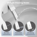 Awoco Smart Toilet with Bidet, Smart Bidet Toilet with Heated Seat, Auto Open Close, Foot Sensor Flush, Warm Water & Dryer, Remote Control, Digital Display, One Piece Toilet with Tank