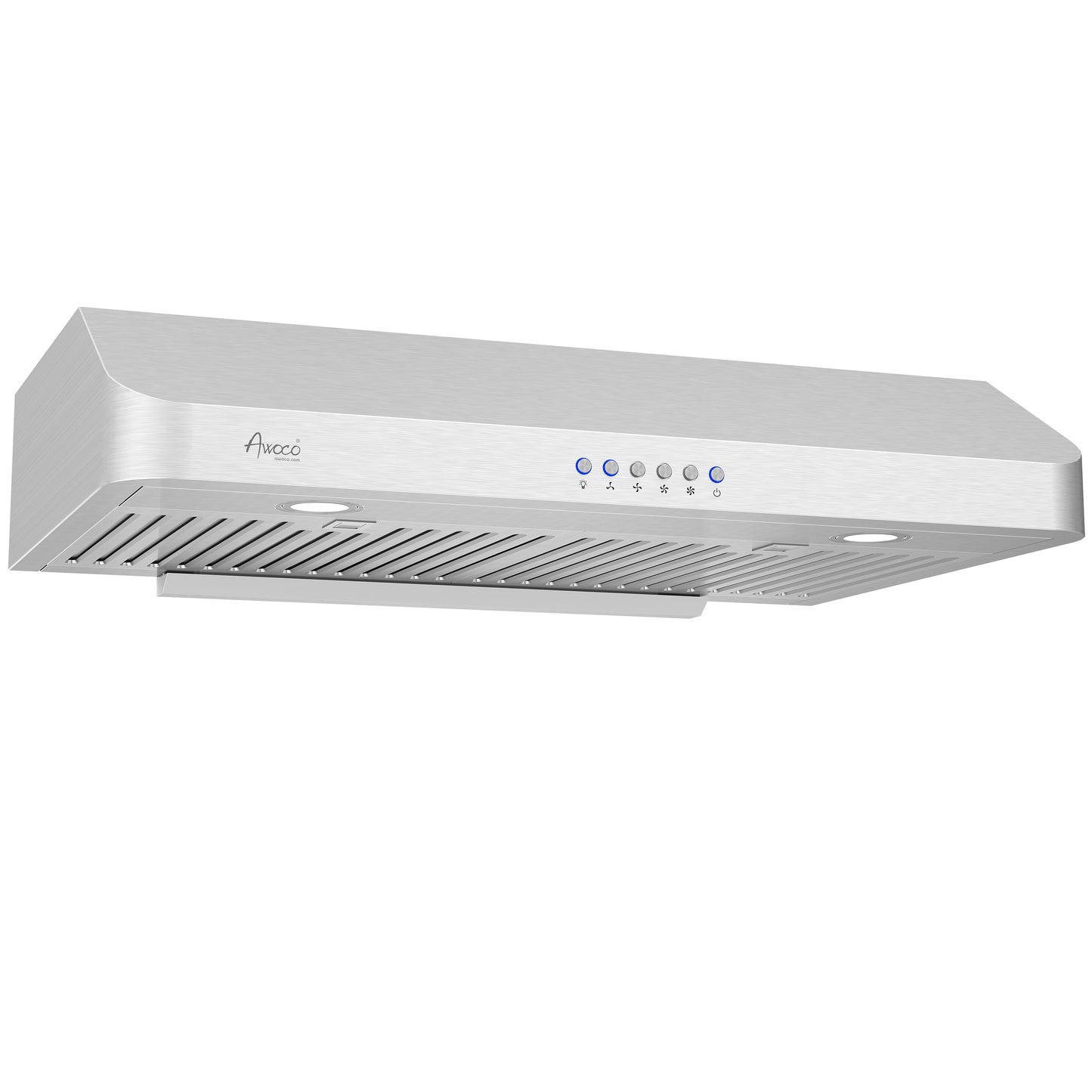 Awoco 30 inch under cabinet range hood Stainless steel with soft touch electronic buttons