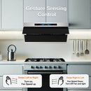 Awoco RH-SX 36 inch Slant Vent Range Hood with Gesture Control for modern kitchen setting.