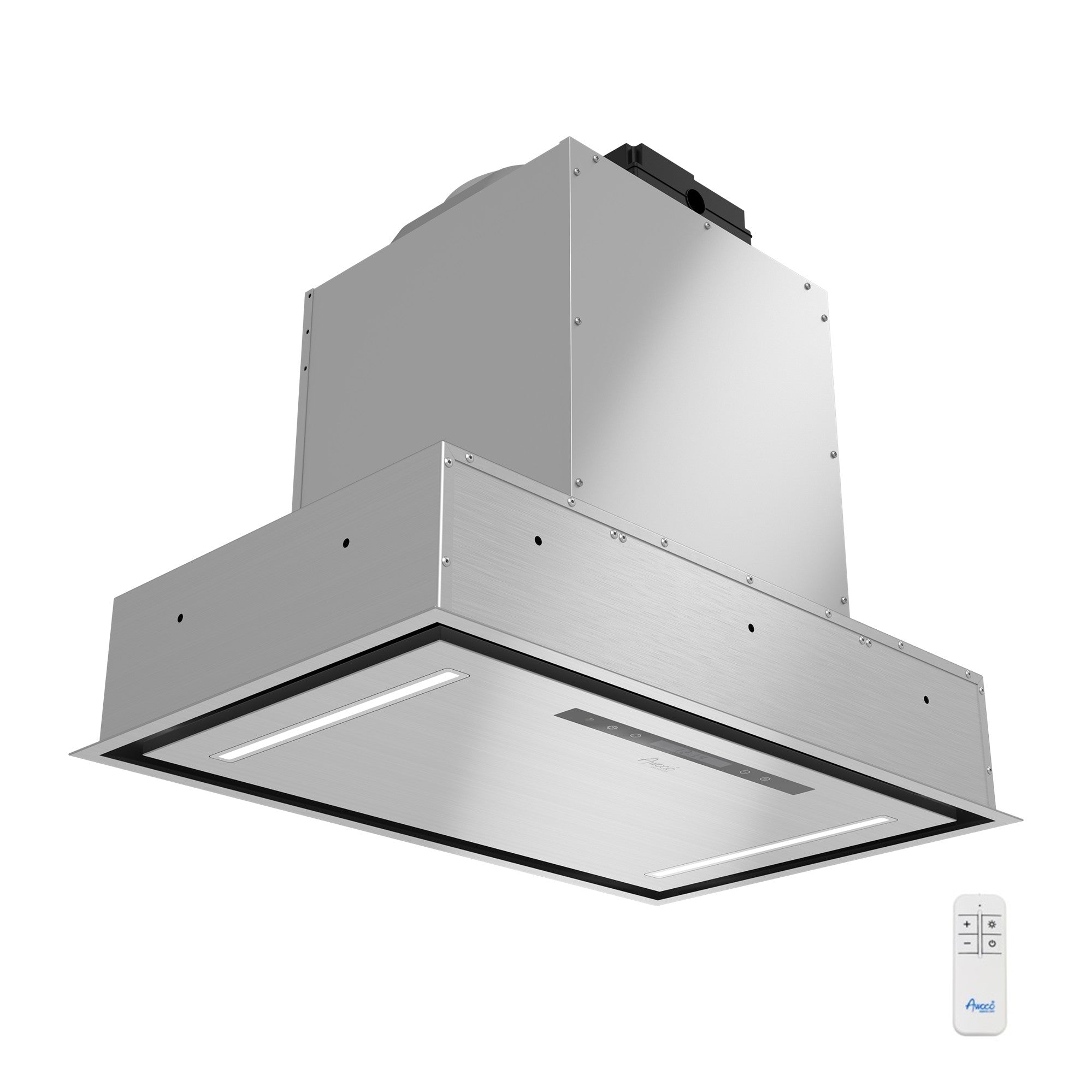 RH-BQ08-CR Flush Ceiling Mount Range Hood, Insert Range hood, Island Range Hood with Remote Control