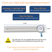 Awoco Type C-LED UV Tube PL-18L/BL 5 W LED UV Light Bulb for Wall Mount Sticky Fly Trap Lamp FT-1C18-LED