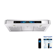Awoco 30 Inch Stainless Steel Under Cabinet Range Hood with Voice and Gesture Control