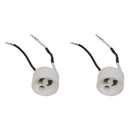 Awoco GU10 Base Socket, Maximum 250V 250W, Ceramic Lamp Holder and Fabric Wire Connector