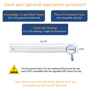 Awoco Type E-FL UV Tube PL 36W BL Fluorescent UV Light Bulb for Wall Mount Sticky Fly Trap Lamp FT-1E36