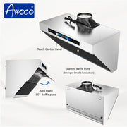 Awoco 30 inch under-cabinet stainless steel slant vent range hood with Touch Control