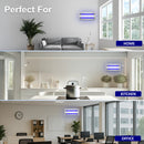 Awoco FT-2G30SS 12W LED Stainless Steel 100V-240V Wall Mount Sticky Fly Trap Lamp for Capturing Flies, Mosquitoes, Moths and Flying Insects, Perfect for home, restaurants, kitchens, warehouses