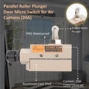 Awoco TZ-6002 Heavy Duty Commercial Door Micro Switch with Parallel Roller Plunger for Sliding Doors/Windows for Air Curtains, 250V IP 65 Limit Switch Type NO and Type NC