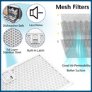 Awoco RH-IT06-M 14-1/2"D Super Quiet Split Insert Stainless Steel Range Hood, 4 Speeds With A 6" Blower Unit, 800CFM, Mesh Filters, LED Lights