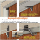 Awoco FM15 Super Power 2 Speeds Indoor Air Curtain, 120V Unheated with an Easy-Install Magnetic Switch