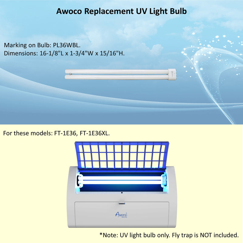 PL 36W BL UV Bulb for Wall Mount Sticky Fly Trap Lamp FT-1E36