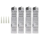 Awoco Aluminum Silicone Adhesive Sealant, Set of 4 with nozzles