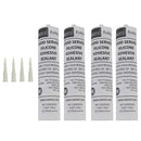 Awoco Clear Silicone Adhesive Sealant, Pack of 4 with nozzles