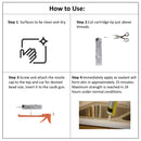 Awoco Clear Silicone Adhesive Sealant, How to use
