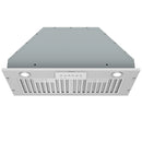 Awoco RH-BQ-M 14-1/2”D Built-in/Insert Stainless Steel Range Hood, 4-Speed, 650 CFM, LED Lights, Baffle Filters for Wood Hood