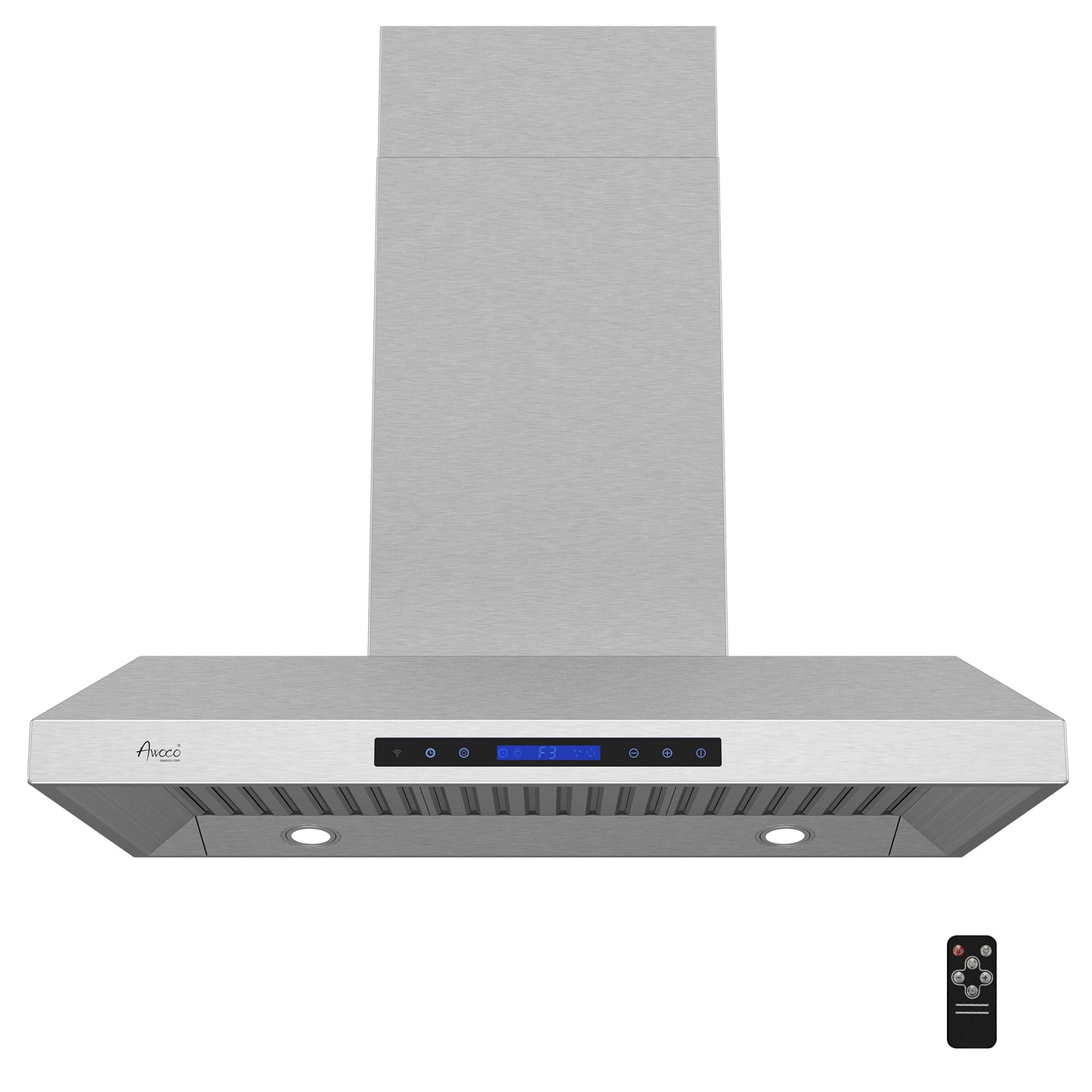 RH-WQ-36 Island Range Hood with 38 inch chimney and remote control