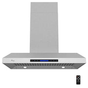 RH-WQ-36 Island Range Hood with 38 inch chimney and remote control