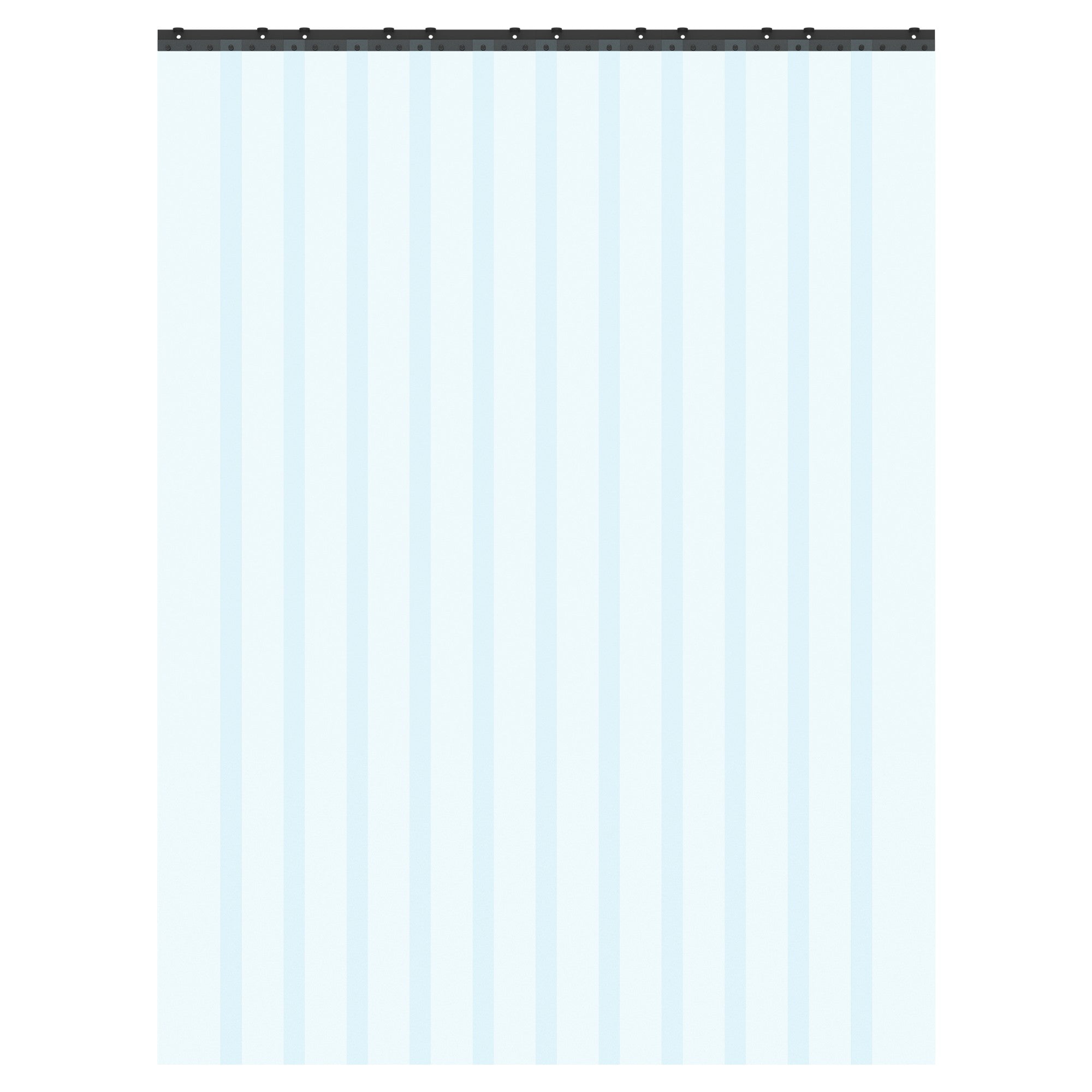 Aleco Clear-Flex II 0.08" Thick Smooth Freezer Strip Curtain Kit with MaxBullet HTP Mounting Hardware, NSF/USDA -40°F Flexible Low Odor, Made in USA