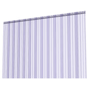 Aleco 0.198" Max Thick at Ribs, 0.08" Core Thick Cooler Strip Curtain Door Kit with Aluminum MaxBullet Mounting Hardware, 8" Ribbed Scratch-Resistant Vinyl Strip Curtain, Made in USA