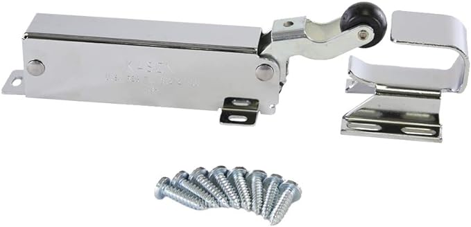 Kason 1094 Hydraulic Door Closer, Concealed or Exposed Mounting with Adjustable Wide Hook for Walk-In Coolers/Freezers