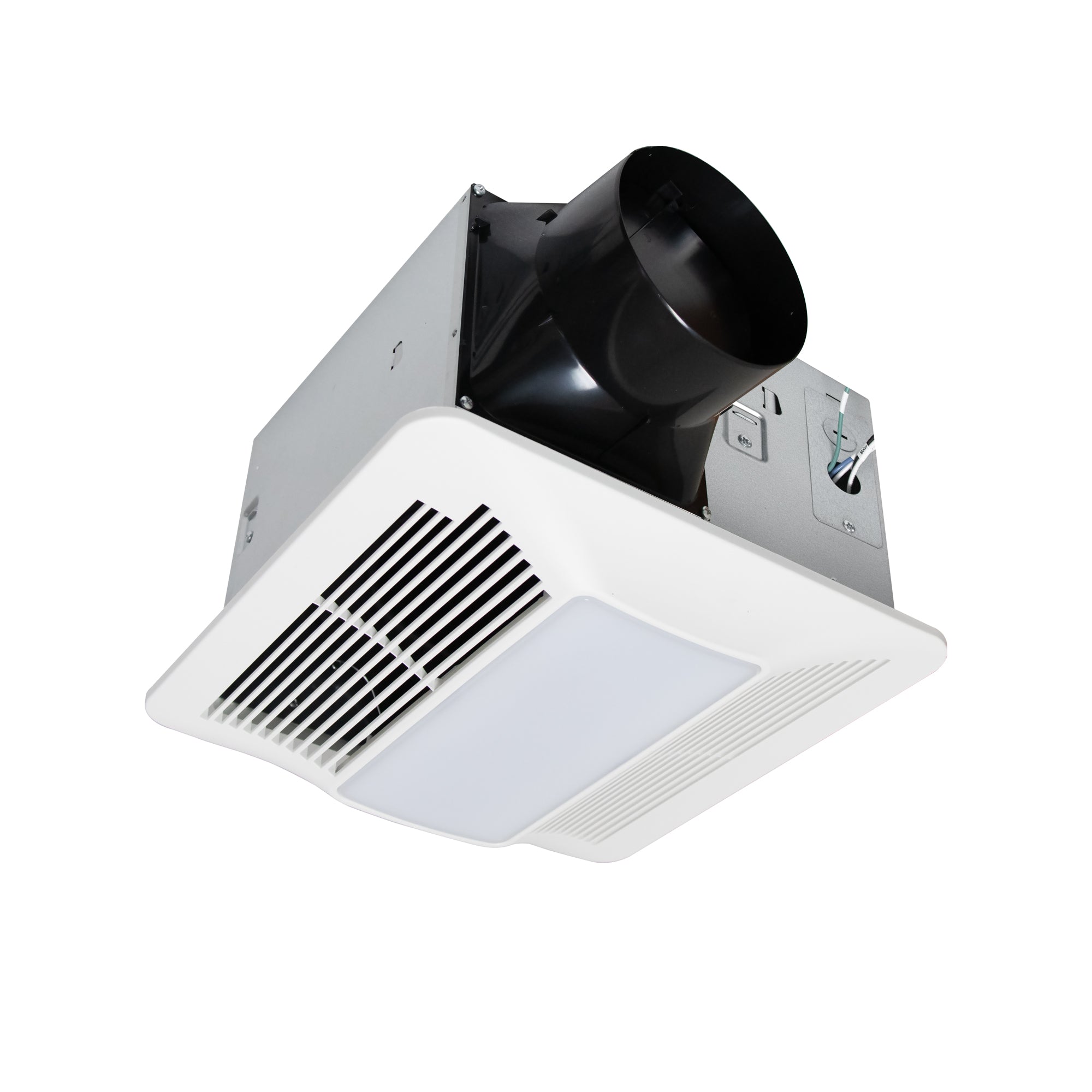 Awoco Bathroom Exhaust Fan with LED Light, Ultra-Quiet 0.9 Sone, Bathroom Ceiling Fan with duct size 6 Inch, ETL Certified Ventilation Fan