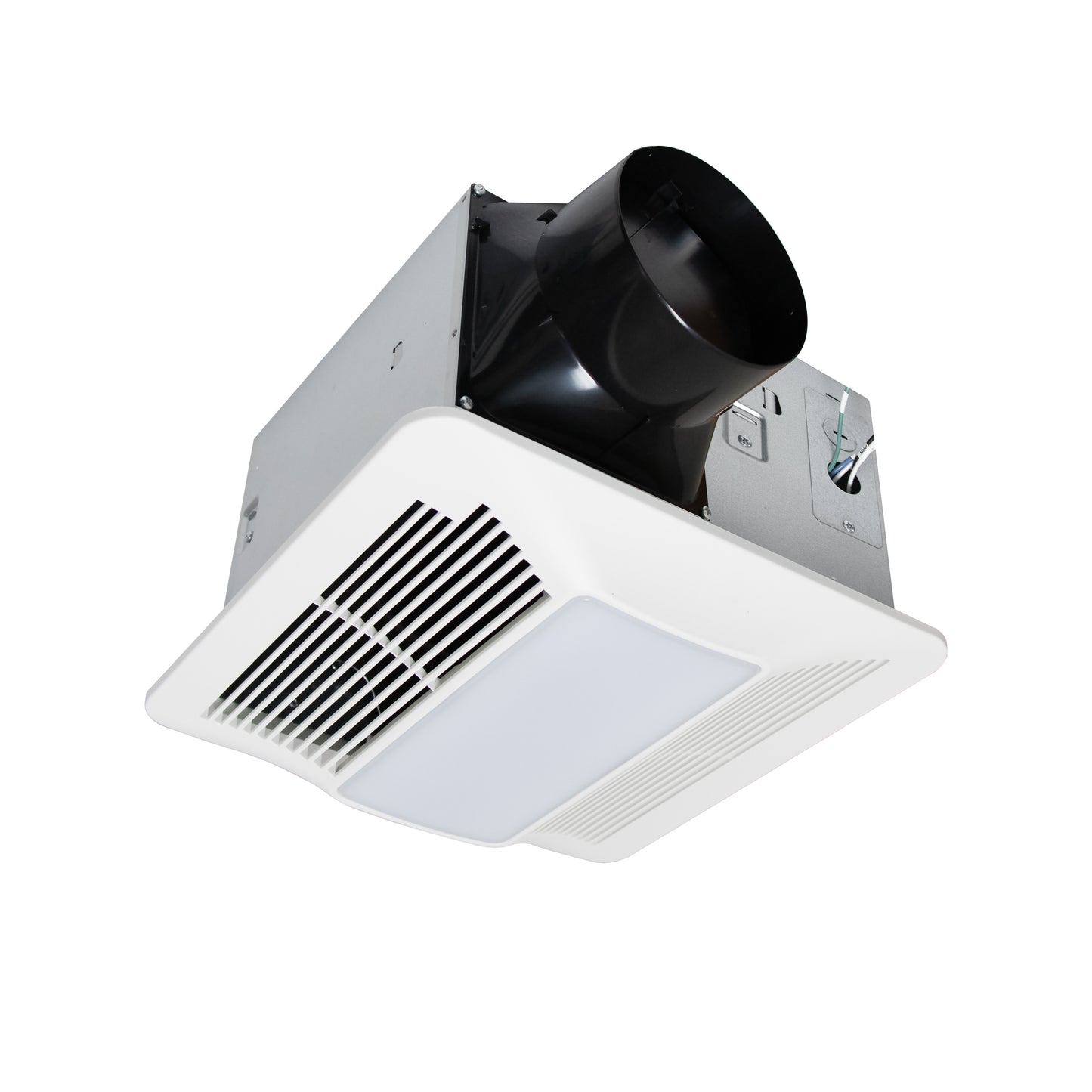 Awoco Bathroom Exhaust Fan with LED Light, Ultra-Quiet 0.9 Sone, Bathroom Ceiling Fan with duct size 6 Inch, ETL Certified Ventilation Fan