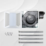 Awoco Bathroom Exhaust Fan with LED Light, Ultra-Quiet 0.9 Sone, Bathroom Ceiling Fan with duct size 6 Inch, ETL Certified Ventilation Fan