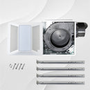 Awoco Bathroom Exhaust Fan with LED Light, Ultra-Quiet 0.9 Sone, Bathroom Ceiling Fan with duct size 6 Inch, ETL Certified Ventilation Fan