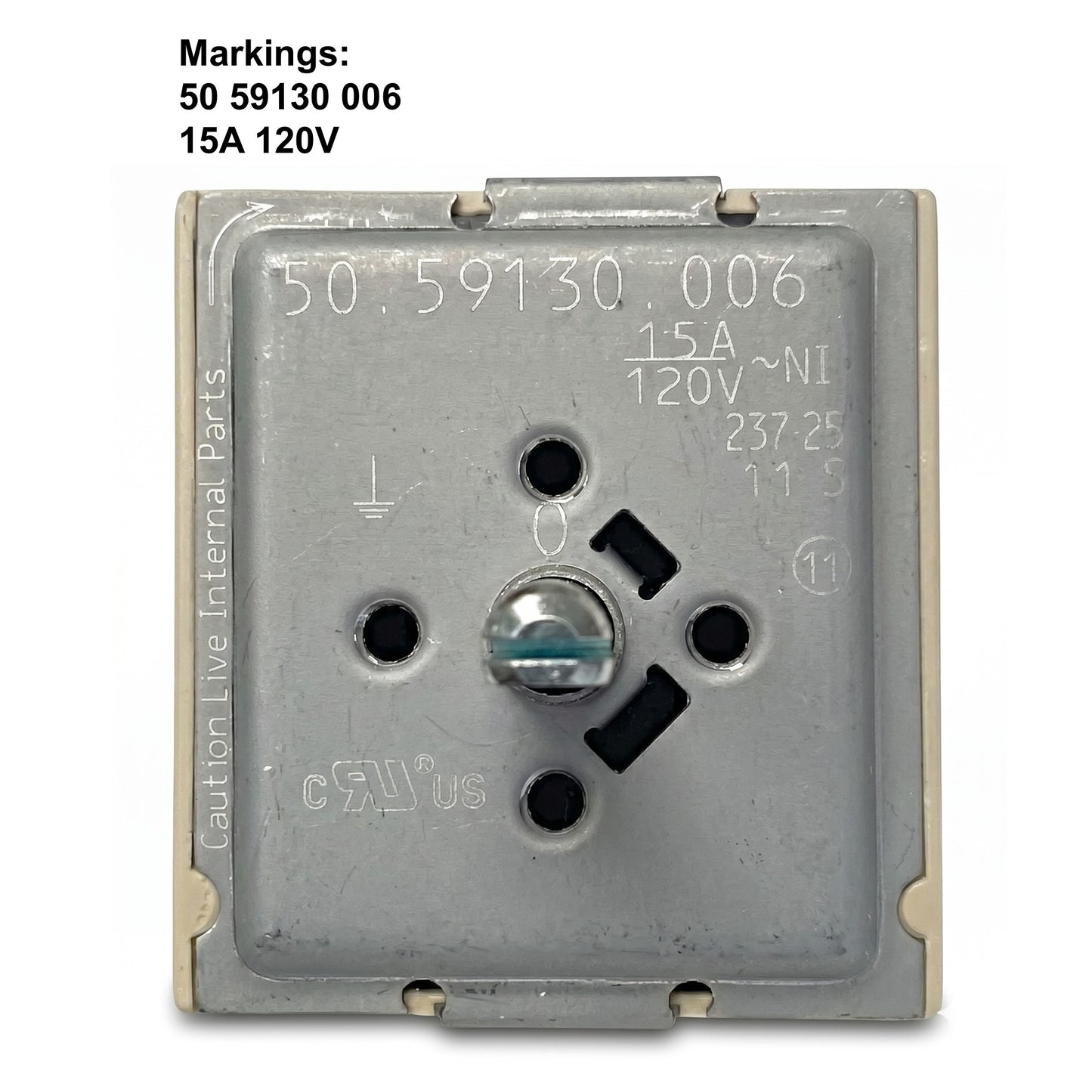 EGO 120V 50.59130.006 15A Infinite Heat Switch Replacement with Split D Shaft
