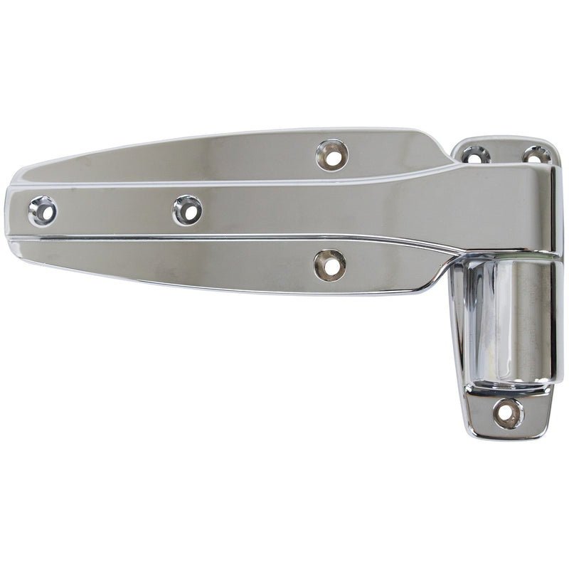 KASON 1245 Reversible Cam-Rise Walk-in Hinge Chrome Finish for Freezer/Cooler/Refrigerator