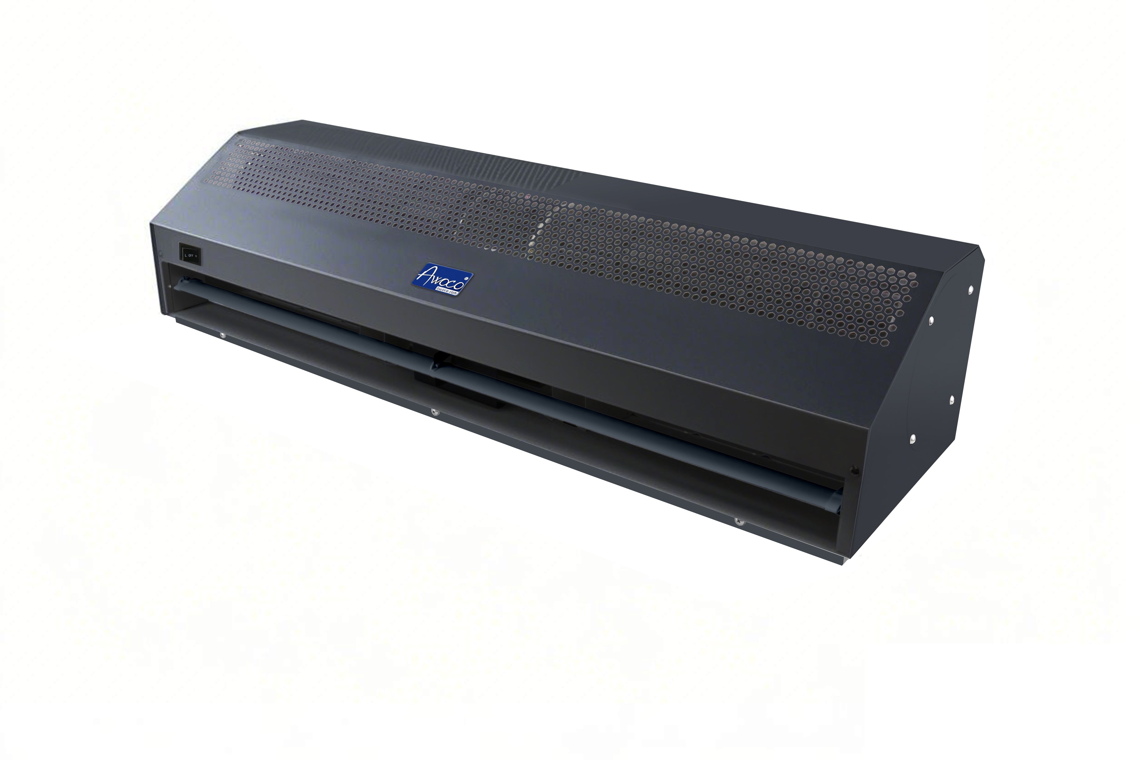 [Refurbished-A] Awoco FM1509-BLK 36” Super Power 2 Speeds 1200 CFM Black Commercial Indoor Air Curtain, UL Certified 120V Unheated, with an Easy-Install Magnetic Switch