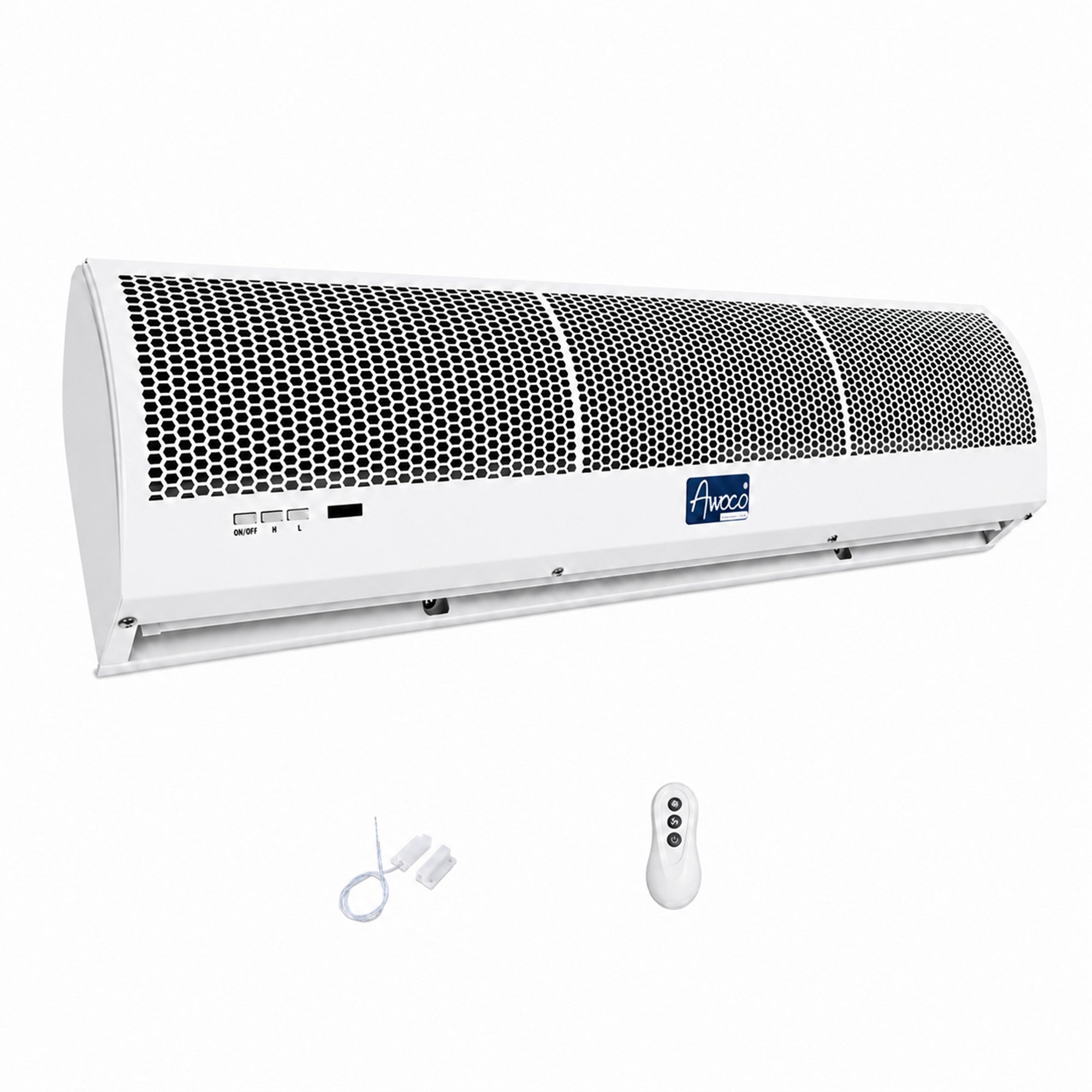 Awoco 36" Slimline Dual Speed Strong Quiet Wall-Mounted Air Curtain White
