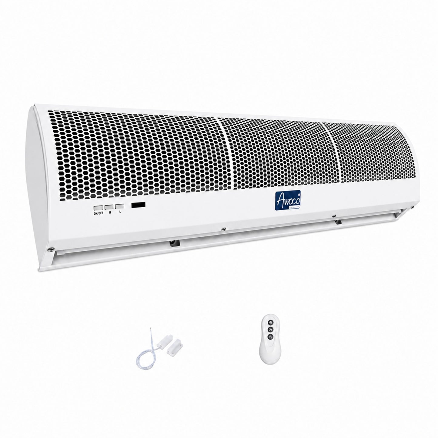 Awoco 36" Slimline Dual Speed Strong Quiet Wall-Mounted Air Curtain White