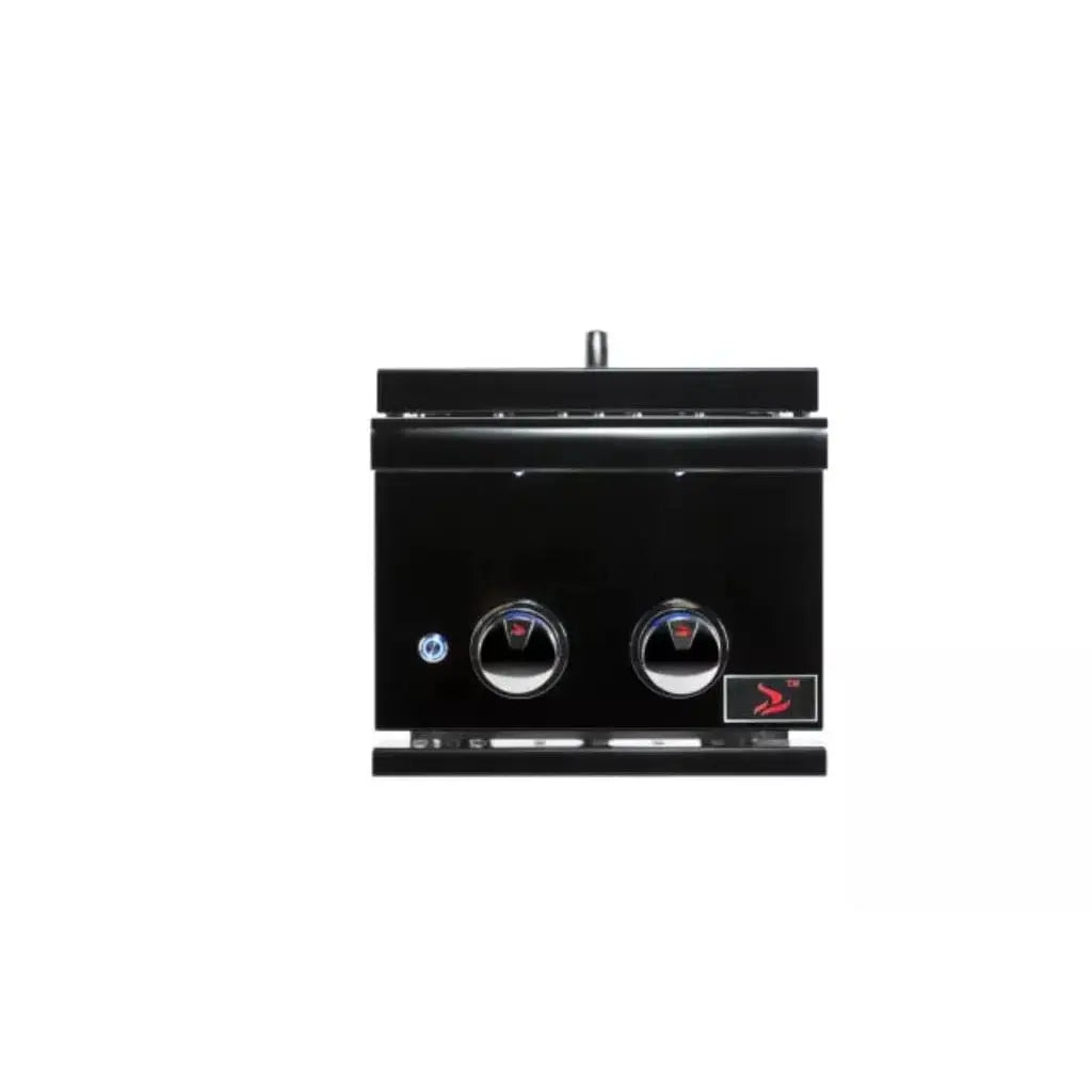 Bonfire Prime 16" Double Side Burner, Black Series, 24,000 BTU, 2 Cast Brass Burners