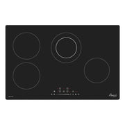 Awoco Ceramic Cooktop, Electric Stove with Burners with hard wire, 9 Power Levels Digital Timer Child Lock, Residual Heat Indicator, Automatic Shut-Off Easy Clean Touch Panel, 220-240V