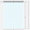 Freezer door strip curtain overlapping 8 inch strips - low temp PVC to minus 40F