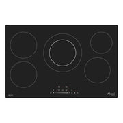 Awoco Ceramic Cooktop, Electric Stove with Burners with hard wire, 9 Power Levels Digital Timer Child Lock, Residual Heat Indicator, Automatic Shut-Off Easy Clean Touch Panel, 220-240V