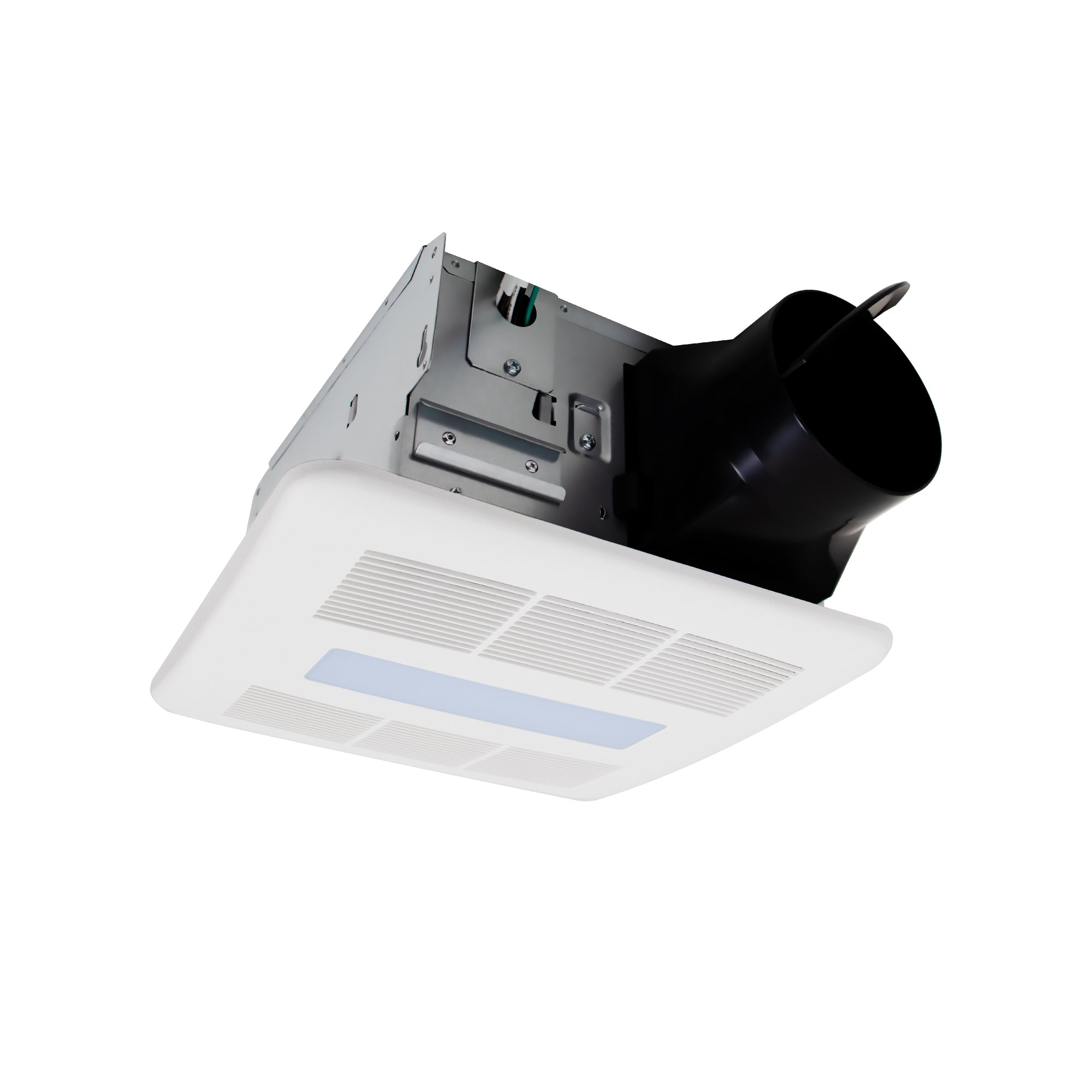 Awoco 4" Duct 90 CFM LED Bathroom Exhaust Fan with Humidity Sensor, Ultra-Quiet 0.8 Sone, HVI ETL Energy Star