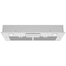 Awoco RH-IT 11-3/4"D Super Quiet Split Insert Stainless Steel Range Hood, 4 Speeds, Mesh Filters, Cold LED Lights