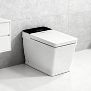 Awoco Smart Bidet Toilet, Smart Bidet with Toilet Built in, Heated Seat, Auto Open & Close Lid Seat, Foot Sensor Operation, Auto Flush, Warm Water & Dryer, Remote Control, LED Display (White)