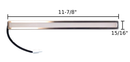 [LED Light Bar] 2 Pcs of WARM 12VDC LED Light Bars ON-E04-21F for Awoco RH-IT-CR & RH-BQ-CR Range Hoods